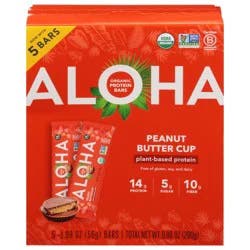 Aloha Organic Protein Bars Peanut Butter Cup - 5 ct; 1.98 oz