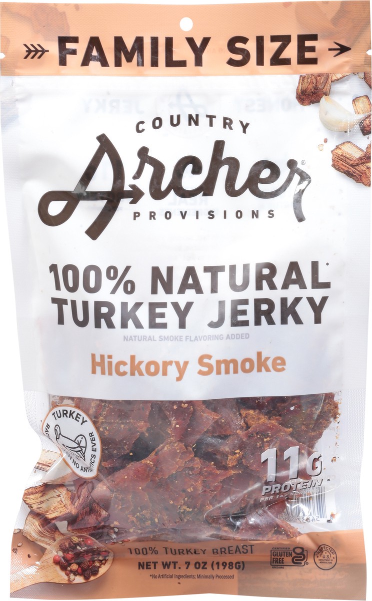 slide 7 of 9, Country Archer Mild Hickory Smoke Turkey Jerky 7 oz, 7 oz