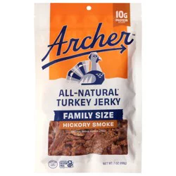 Country Archer Provisions Hickory Smoke Family Size Turkey Jerky 7 oz