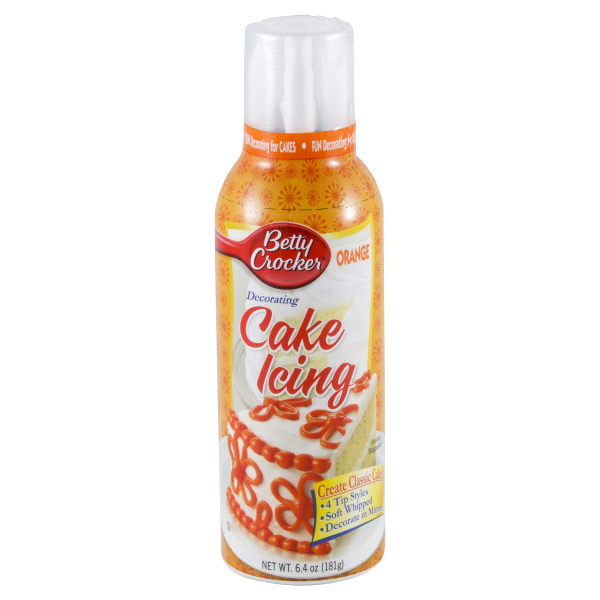 slide 1 of 4, Betty Crocker Easy Flow Orange Cake Icing, 6.4 oz