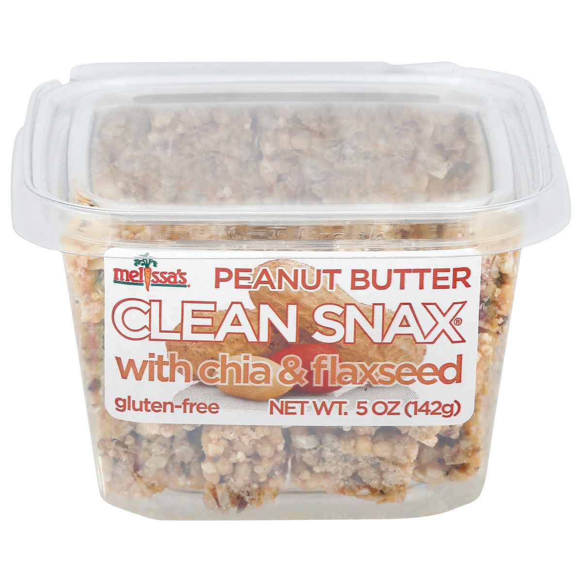 slide 1 of 1, Melissa's Clean Snax Peanut Butter with Chia & Flaxseed 5 oz, 5 oz