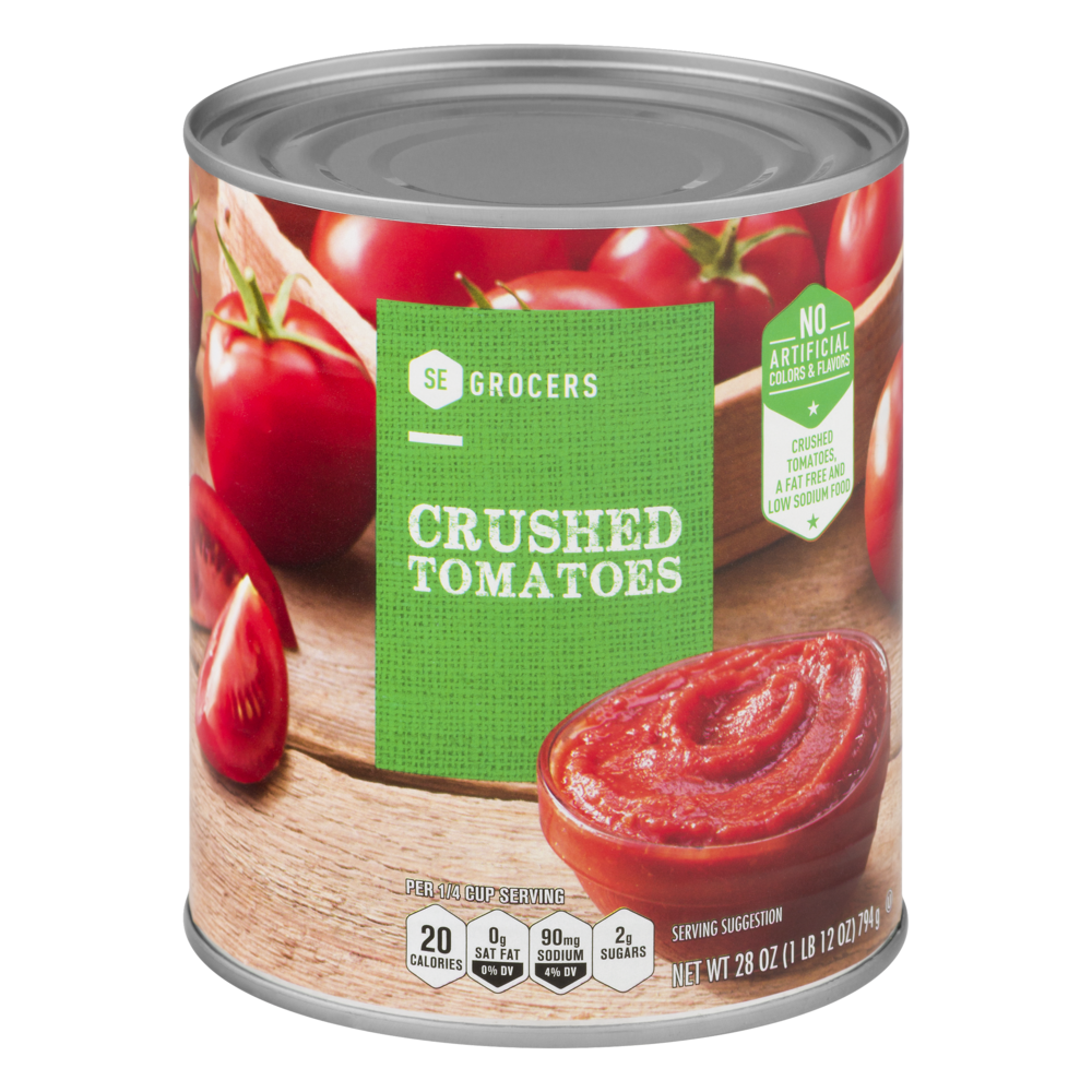 slide 1 of 1, SE Grocers Crushed Tomatoes, 28 oz