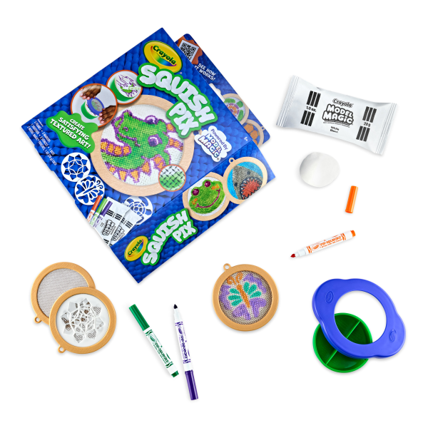 slide 2 of 2, Crayola Squish Pix, Model Magic Art Kit for Kids, Textured Arts & Crafts for Kids, Coloring Activity, Gift for Kids, Ages 5+, 1 ct