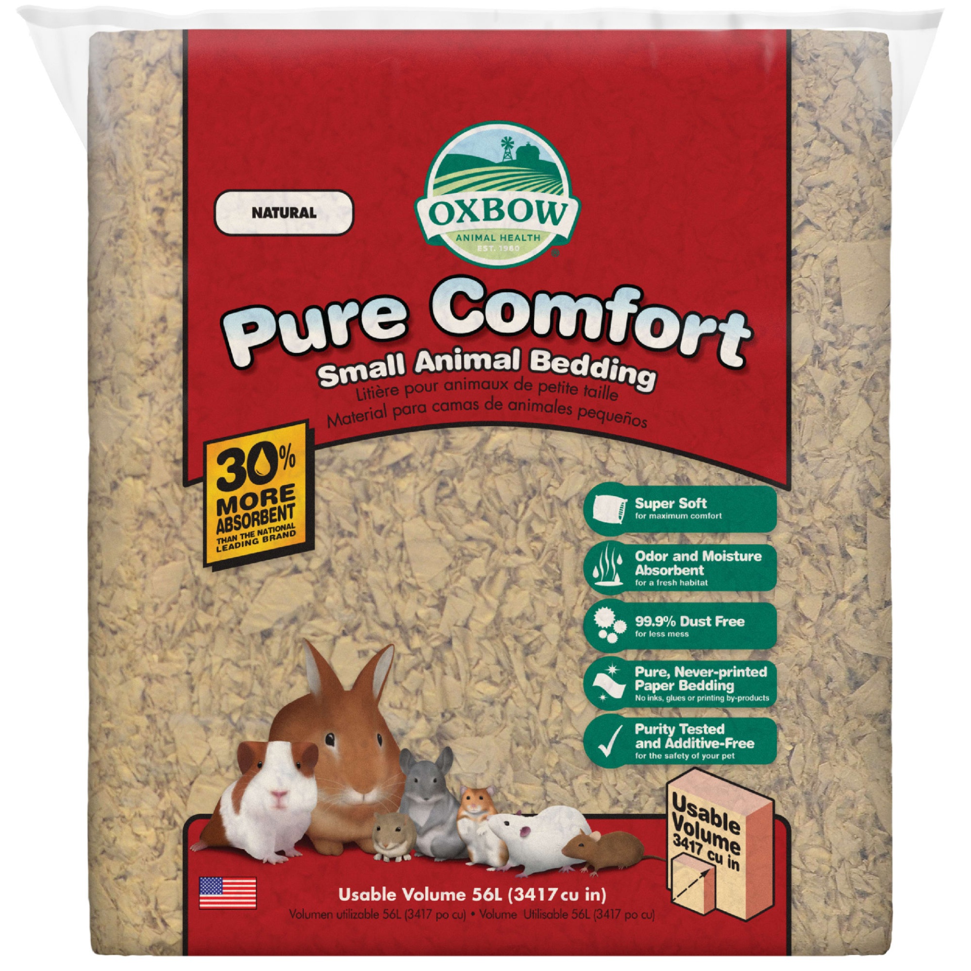 slide 1 of 1, Oxbow Pure Comfort Small Animal Bedding in Natural, 1 ct