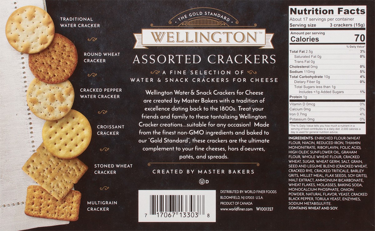 slide 7 of 11, Wellington Assorted Crackers 8.8 oz, 8.8 oz