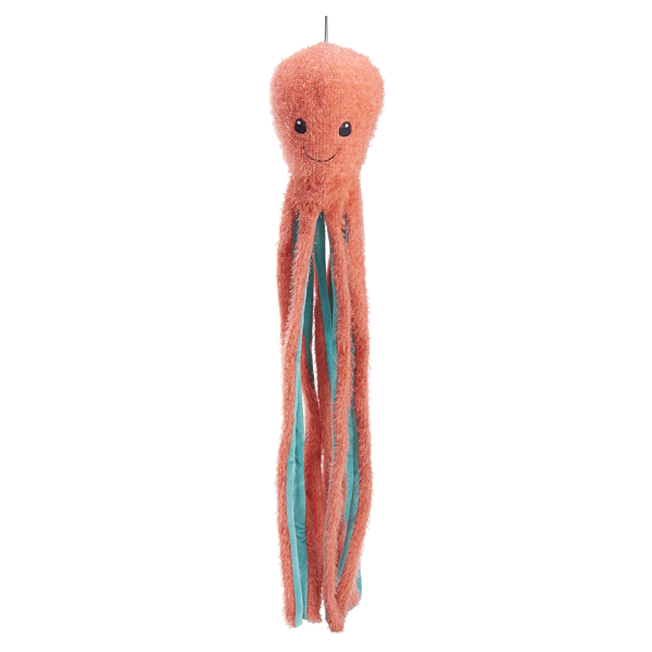 Meijer Underwater World Dog Toy Plush Octopus with Crinkle, Large 40 in