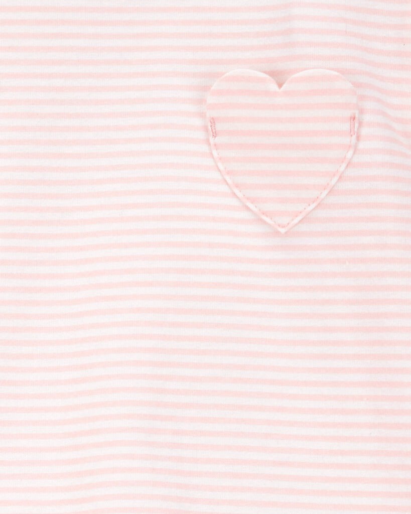 slide 3 of 4, Carter's Toddler 2-Piece Striped Jersey Tee & Tulle Tutu Skirt Set Pink 4T, 1 ct