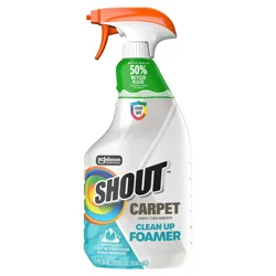 Shout Carpet Clean Up Foamer Rug & Carpet Cleaner, Color Safe and Fast Acting Spot & Stain Remover, 22 oz Trigger Spray