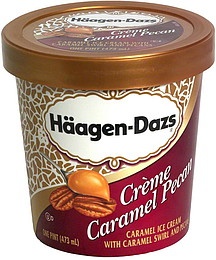 slide 1 of 1, Häagen-Dazs Creme Caramel Peca, 1 ct