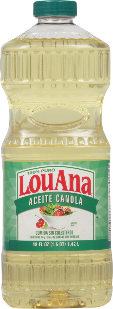 slide 5 of 9, LouAna 100% Pure Canola Oil 48 fl oz, 48 fl oz