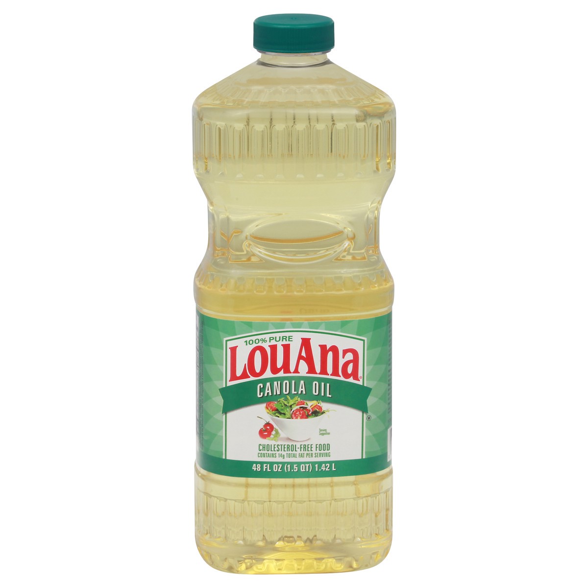 slide 1 of 9, LouAna 100% Pure Canola Oil 48 fl oz, 48 fl oz