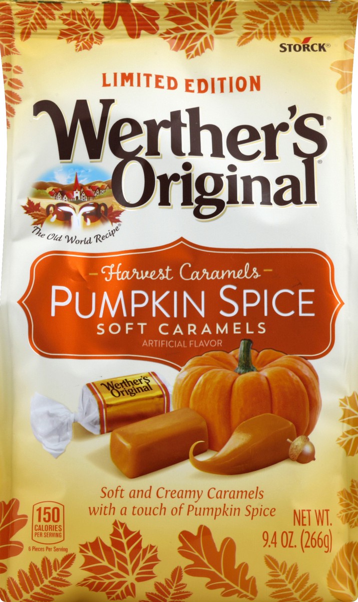 slide 5 of 5, Werther's Original Pumpkin Spice Soft Caramels, 9.4 oz