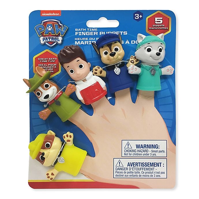Nickelodeon Paw Patrol Finger Puppets Bath Toy Set 5 ct | Shipt
