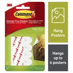 Command Poster Strips 12 ea