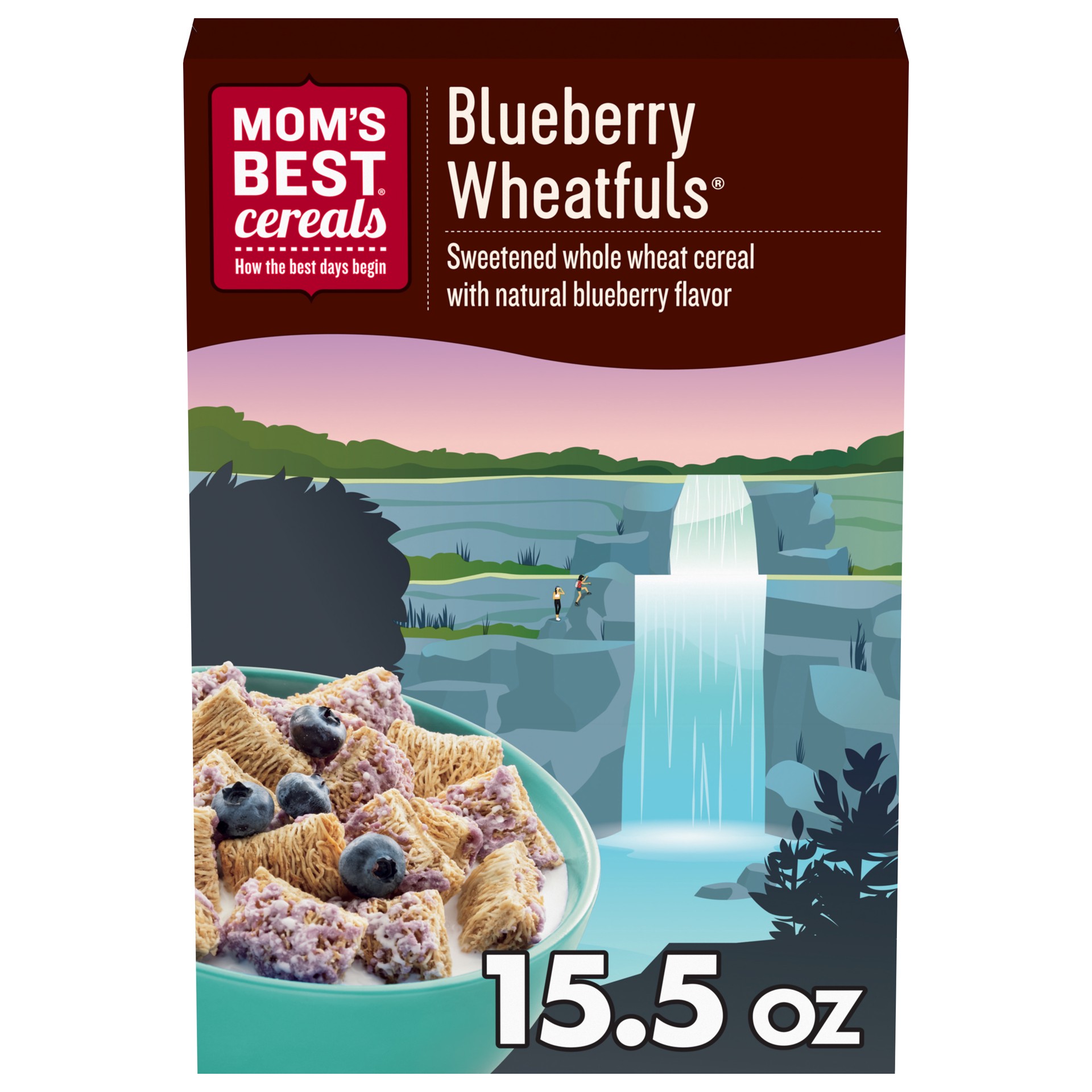 slide 1 of 5, MOM's Best Cereals Mom's Best Blueberry Wheatfuls Shredded Wheat Cereal, 15.5 OZ Box, 15.5 oz