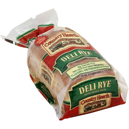slide 1 of 1, Country Hearth Schwebel's Bread, Deli Rye With Caraway Seeds, 20 oz