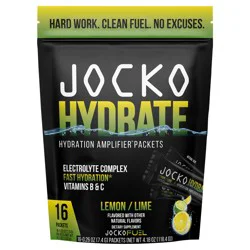 Jocko Hydrate Lemon/Lime .26 oz., 16 Packets