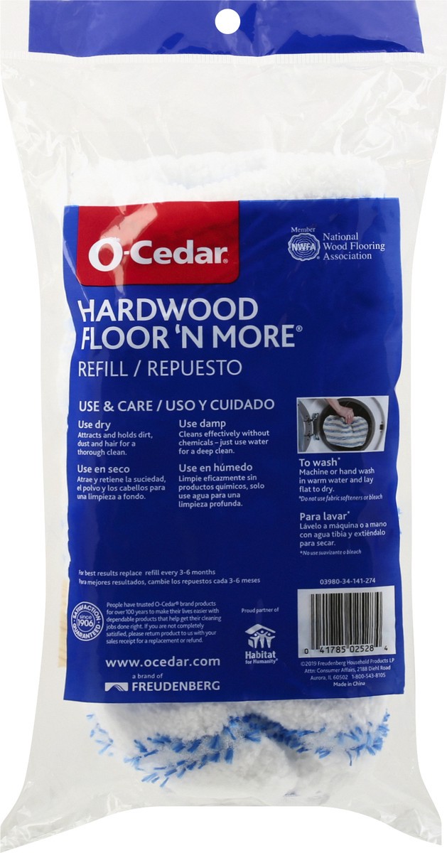 slide 3 of 8, O-Cedar Hardwood Floor 'N More Refill 1 ea Pack, 1 ct