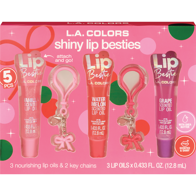 slide 1 of 1, L.a. Colors® 5 Pc Shiny Lips Besties Set Display, 5 ct