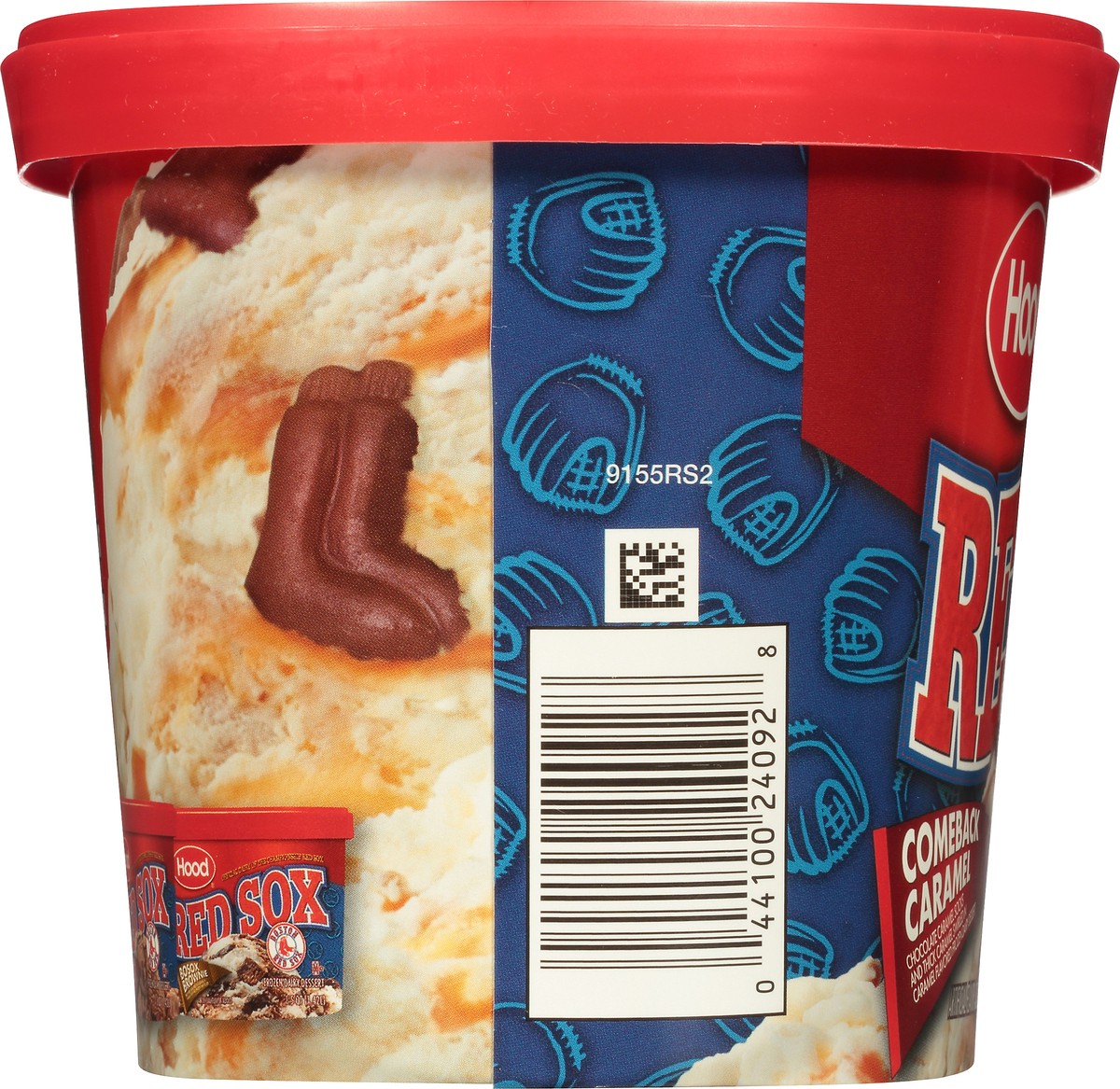 slide 7 of 10, Hood Red Sox Comeback Caramel Frozen Dairy Dessert, 1.5 qt