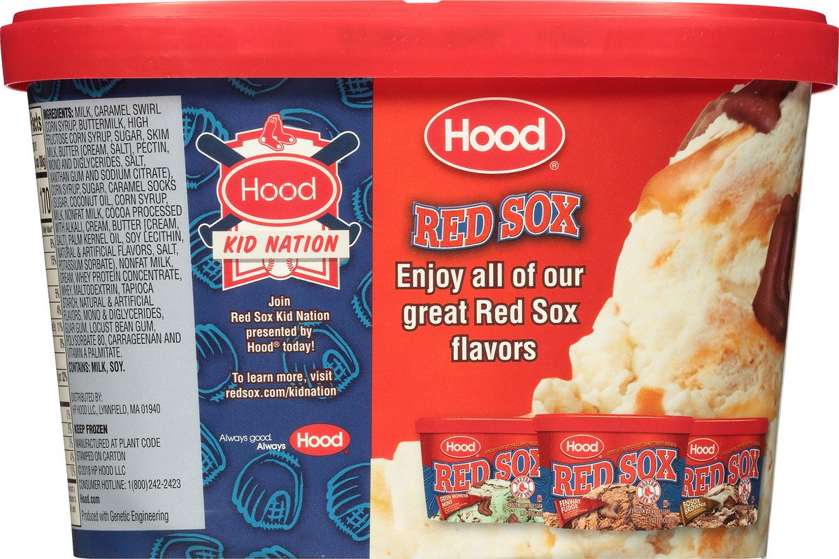 slide 10 of 10, Hood Red Sox Comeback Caramel Frozen Dairy Dessert, 1.5 qt