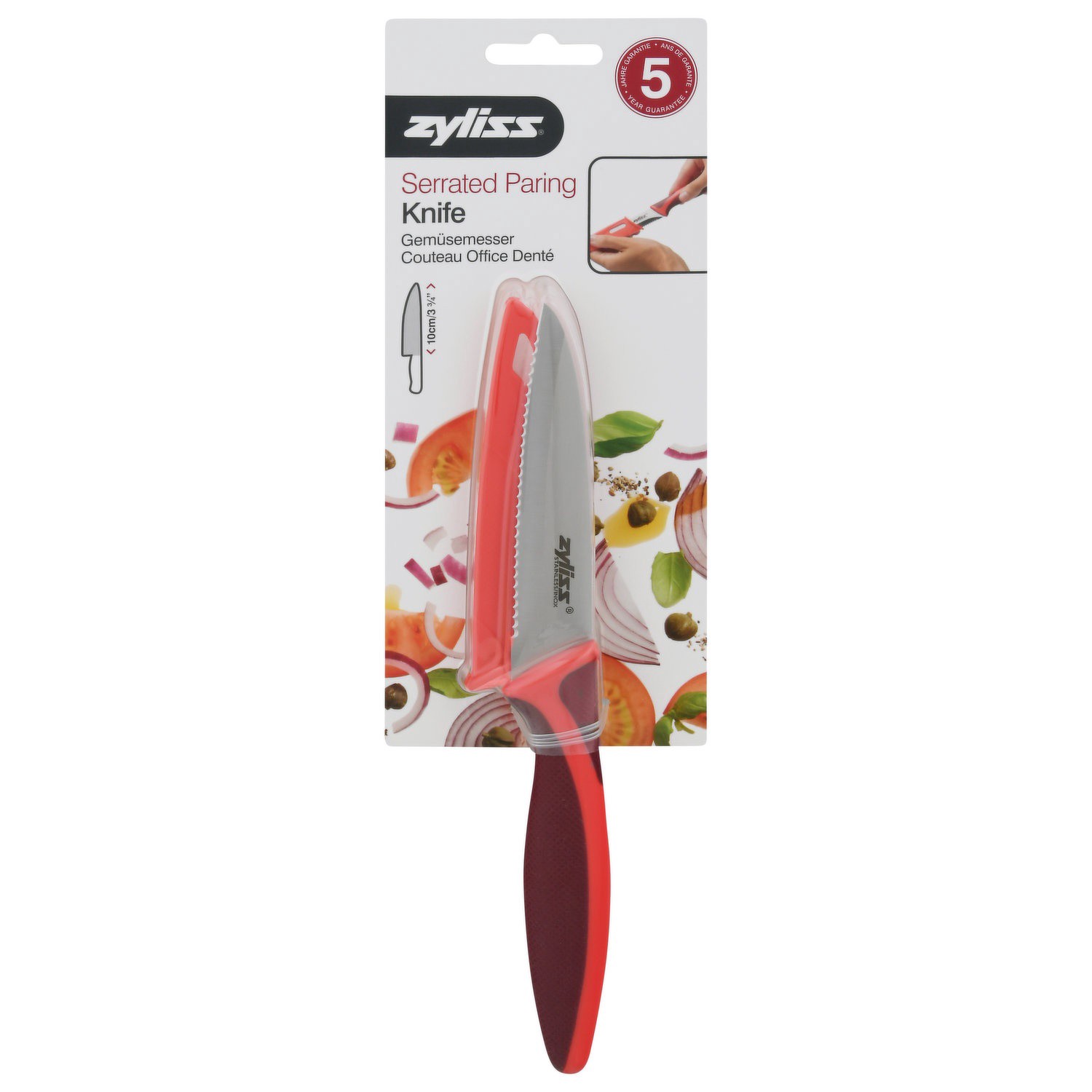 slide 1 of 1, Zyliss Serrated Paring Knife - EA, 1 ct