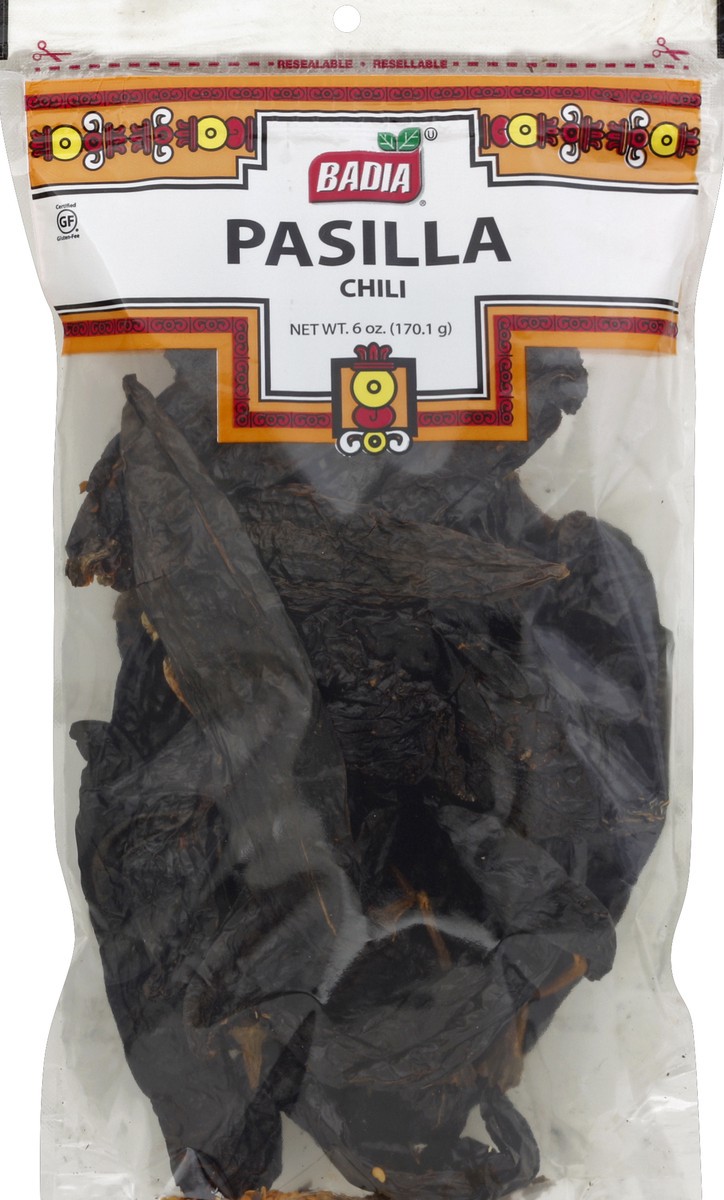 slide 3 of 3, Badia Mexican Pasilla Chili, 6 oz