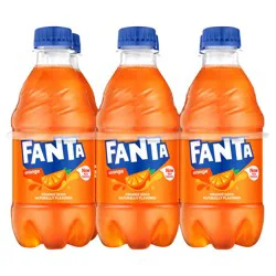Fanta Orange Soda Bottles, 12 fl oz, 6 Pack