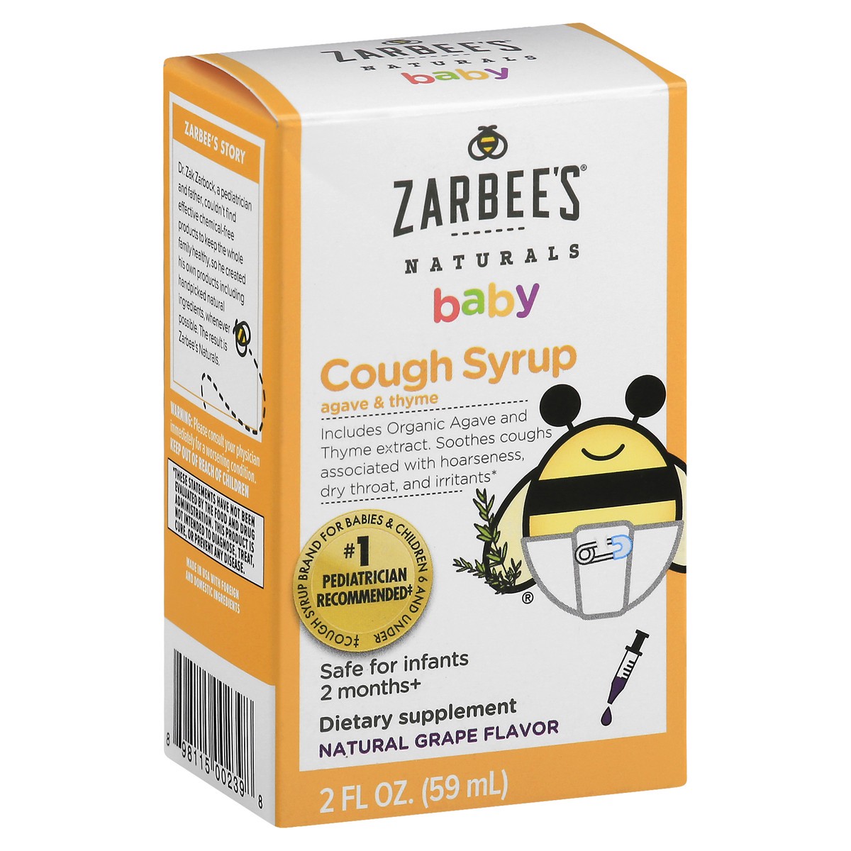 slide 8 of 9, Zarbee's Naturals Cough Syrup, 2 fl oz