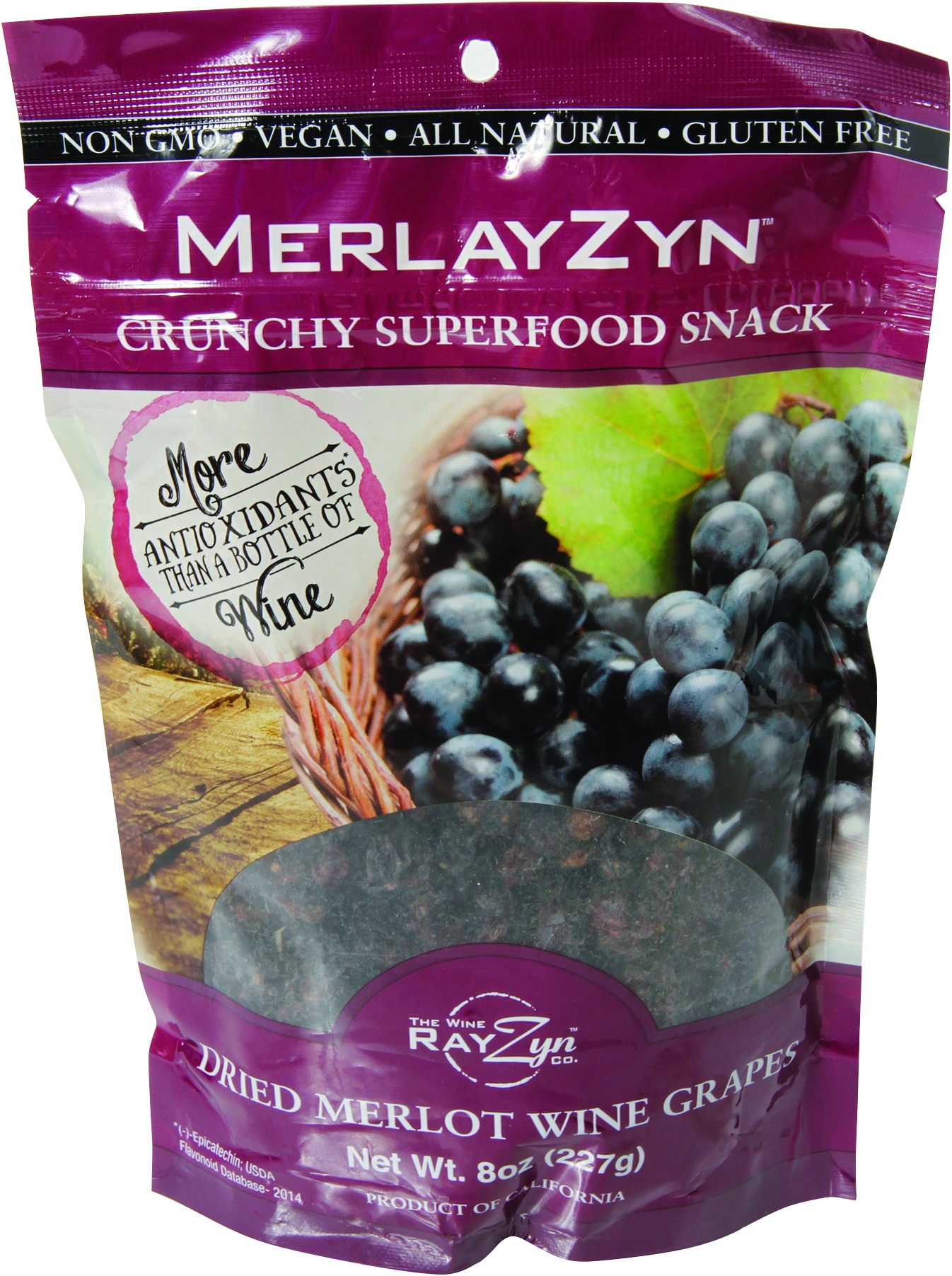 slide 1 of 1, Wine RayZyn Dried Merlot Grapes, 8 oz