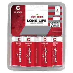 Giant Eagle 1.5 Volt C Alkaline Batteries