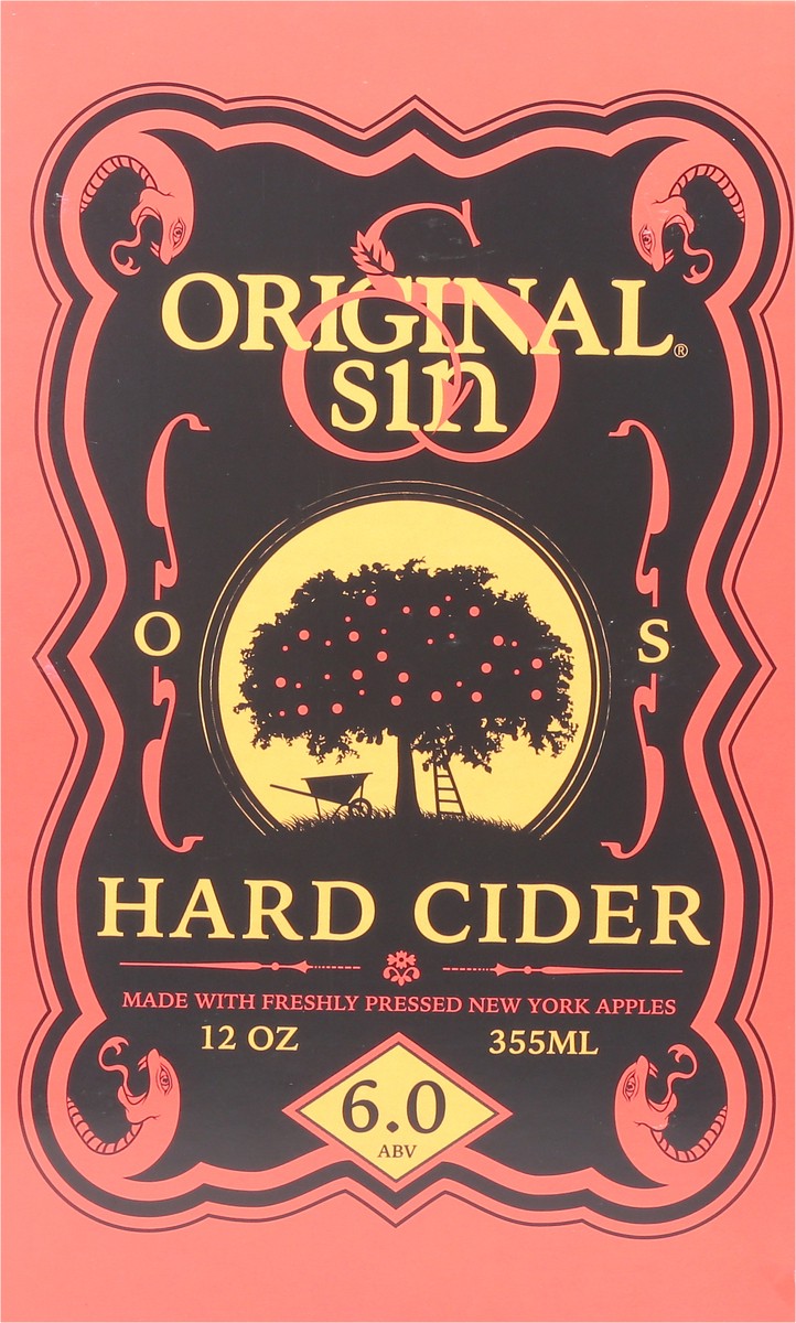 slide 6 of 9, Original Sin Hard Cider 6 - 12 oz Cans, 6 ct