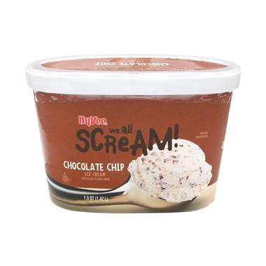 slide 1 of 1, Hy-Vee We All Scream Chocolate Chip, 48 oz