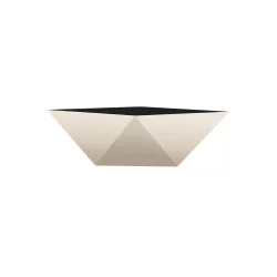 The Hc Companies Deco Faceted Bowl Planter - Vanilla Bisque