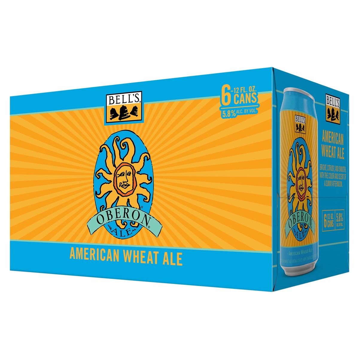 slide 5 of 8, Bell's Oberon Wheat Ale Beer, 6 Pack, 12 fl oz Cans, 6 ct; 12 oz