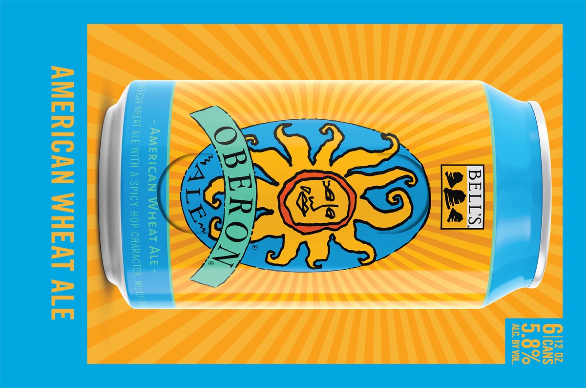 slide 3 of 8, Bell's Oberon Wheat Ale Beer, 6 Pack, 12 fl oz Cans, 6 ct; 12 oz