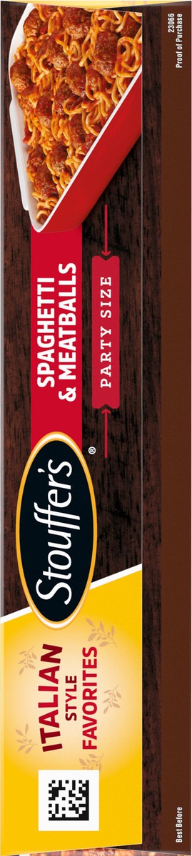 slide 5 of 14, Stouffer's Party Size Spaghetti and Meatballs Frozen Meal, 90 oz