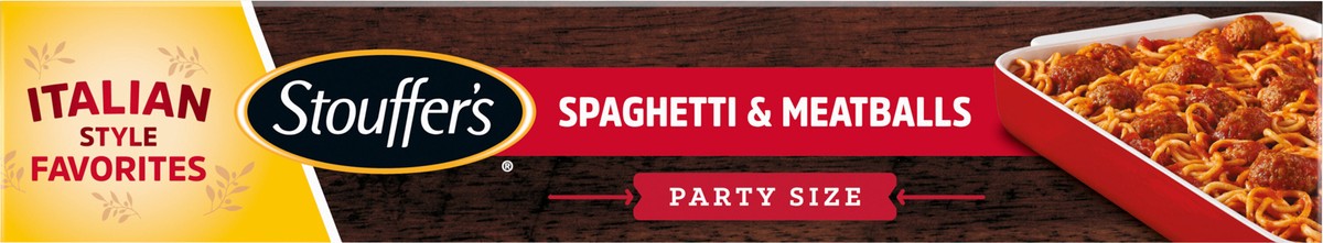 slide 11 of 14, Stouffer's Party Size Spaghetti and Meatballs Frozen Meal, 90 oz