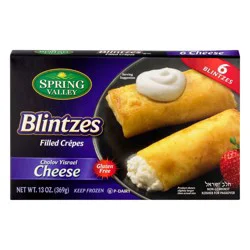 Spring Valley Blintzes Cheese Filled Crepes