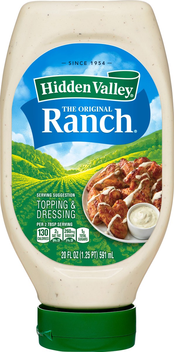 slide 8 of 9, Hidden Valley Easy Squeeze Original Ranch Salad Dressing & Topping, 20 oz