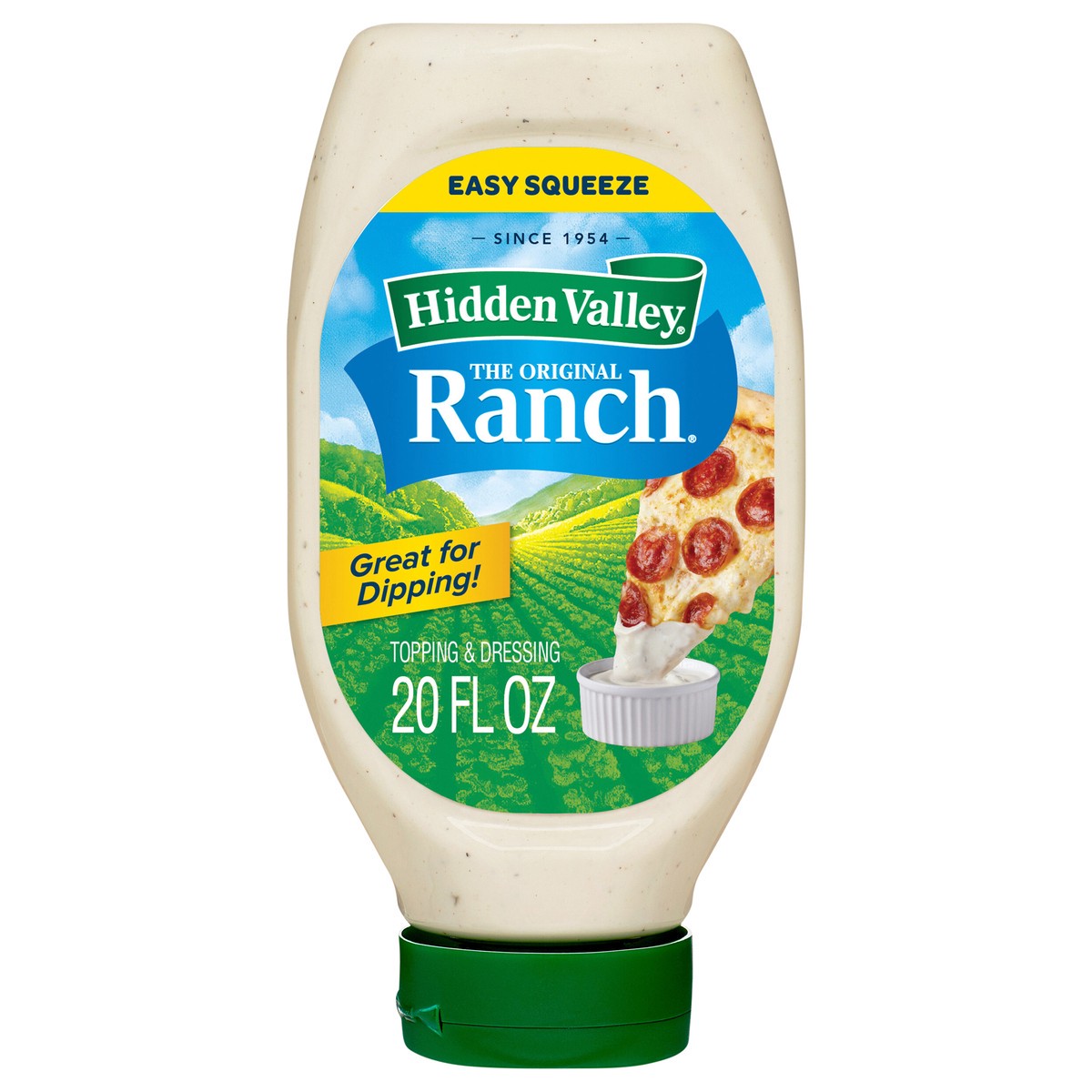 slide 1 of 9, Hidden Valley Easy Squeeze Original Ranch Salad Dressing & Topping, 20 oz
