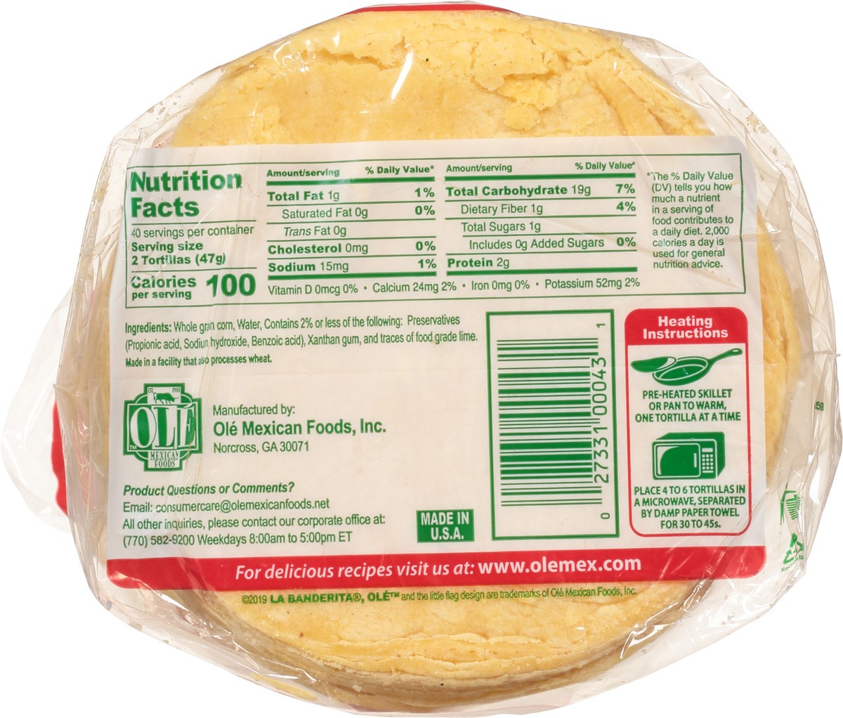 slide 6 of 13, La Banderita Yellow Corn Tortilla 80 Ct, 73.4 oz
