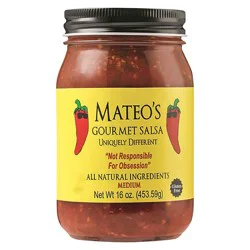 Mateo's Medium Gourmet Salsa 16 oz