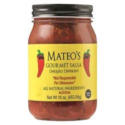 Mateo's Medium Gourmet Salsa 16 oz