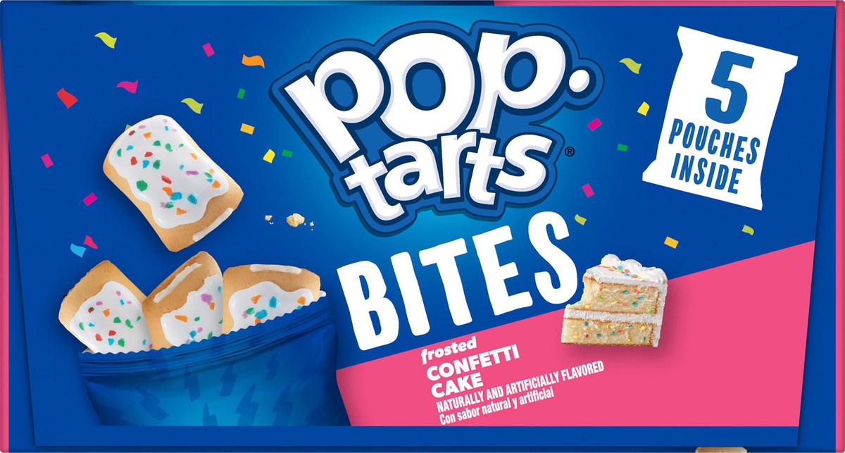 slide 8 of 12, Pop-Tarts Bites Baked Pastry Bites, Frosted Confetti Cake, 7 oz, 5 Count, 7 oz