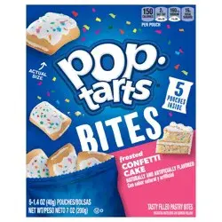 Pop-Tarts Bites Baked Pastry Bites, Frosted Confetti Cake, 7 oz, 5 Count