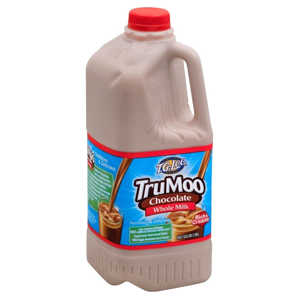 slide 5 of 5, TruMoo Chocolate Whole Milk, 1/2 gal