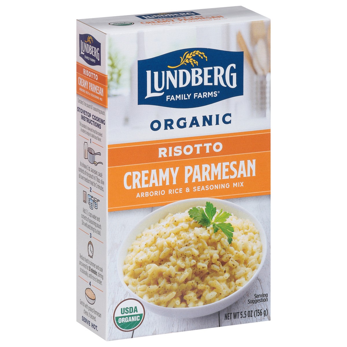 slide 5 of 9, Lundberg Family Farms Organic Creamy Parmesan Risotto 5.5 oz, 5.5 oz