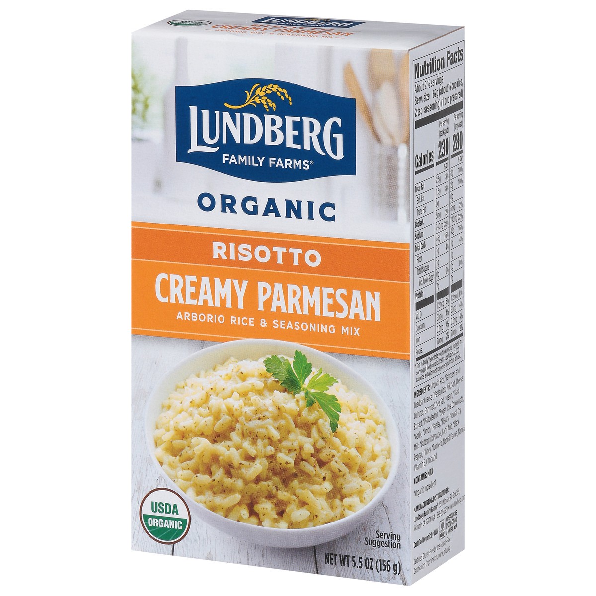 slide 3 of 9, Lundberg Family Farms Organic Creamy Parmesan Risotto 5.5 oz, 5.5 oz