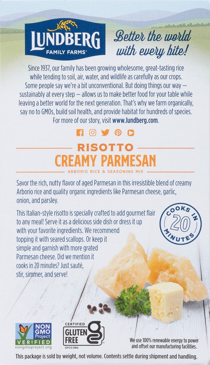 slide 6 of 9, Lundberg Family Farms Organic Creamy Parmesan Risotto 5.5 oz, 5.5 oz